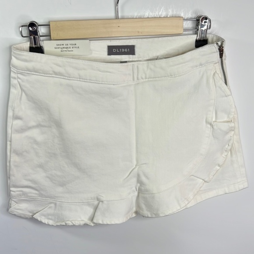 DL 1961 GIRL’S LOLA SKORT WHITE ROSE NWT SZ 16